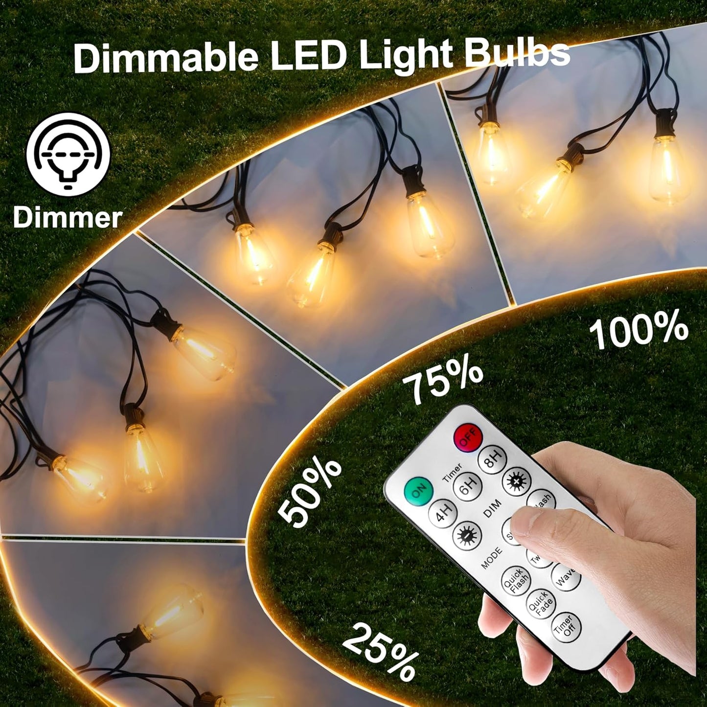 49% OFF Outdoor String Lights Waterproof