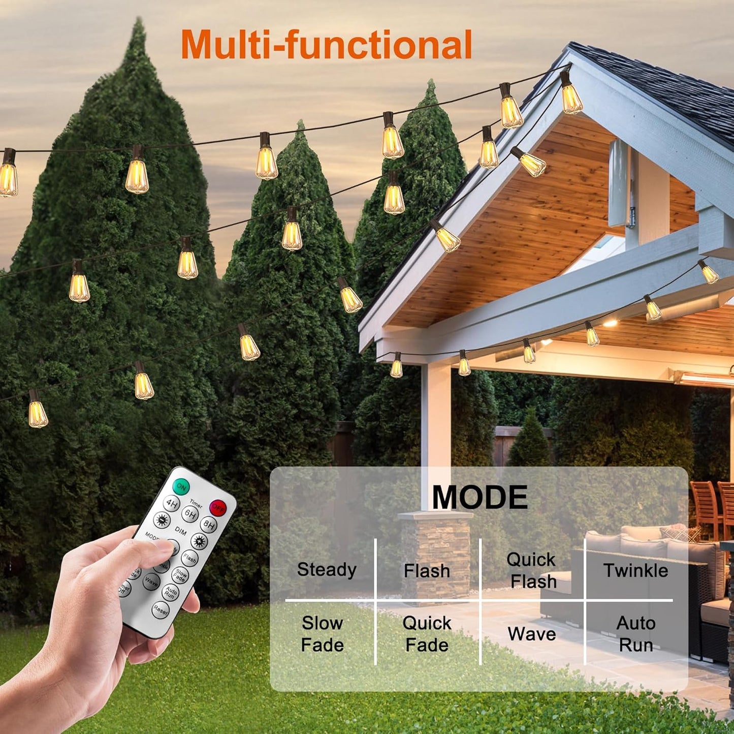 49% OFF Outdoor String Lights Waterproof