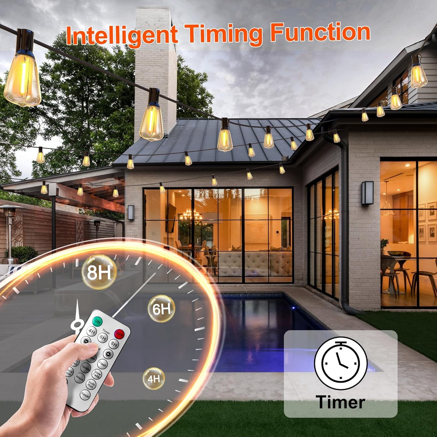49% OFF Outdoor String Lights Waterproof