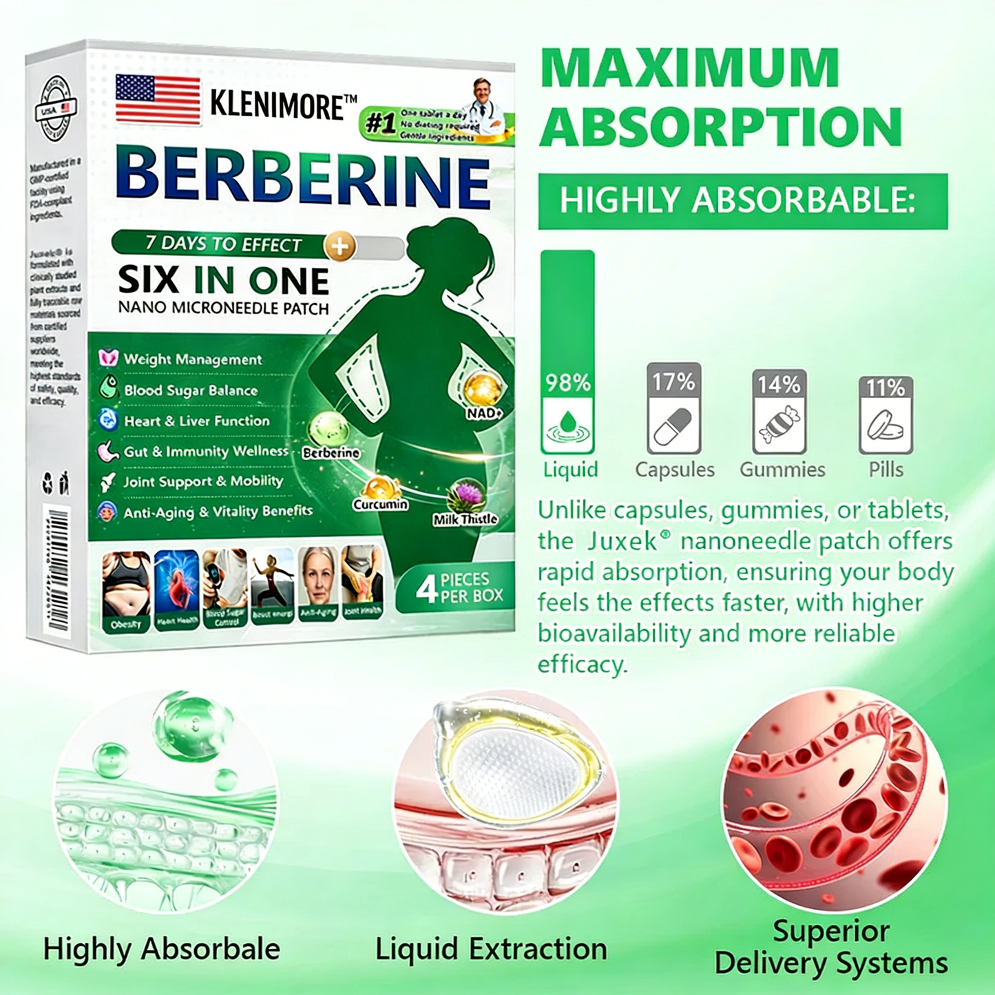 𝐔𝐒𝐀 𝐃𝐨𝐜𝐭𝐨𝐫 𝐑𝐞𝐜𝐨𝐦𝐦𝐞𝐧𝐝𝐞𝐝🌟| KLENIMORE® 𝑩𝒆𝒓𝑏𝘦𝘳𝑖𝗇𝒆 𝟔-𝗶𝙣-𝟏 𝑁𝑎𝑛𝑜 𝘔𝘪𝘤𝘳𝘰𝘯𝘦𝘦𝘥𝘭𝘦 𝖯𝚊𝗍𝖼𝗁 |✅𝘉𝘢𝘤𝘬𝘦𝘥 𝘣𝘺 𝘴𝘤𝘪𝘦𝘯𝘤𝘦 | 𝟨-𝗂𝗇-𝟣 𝖿𝗈𝗋𝗆𝗎𝗅𝖺 | 𝑅𝑒𝑠𝑢𝑙𝑡𝑠 𝑖𝑛 7 𝑑𝑎𝑦𝑠 🏅