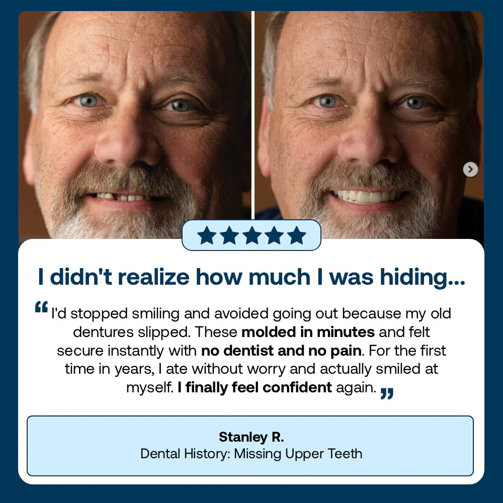 SEAGRIL™ Custom-Fit Full Functional DenturesMake you more confident-Made in the USA & FDA-Certified
